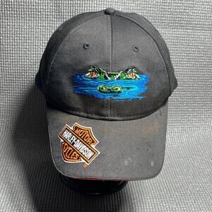 Harley Davidson Baseball Cap Mens One Size Black Embroidered Gainesville Florida